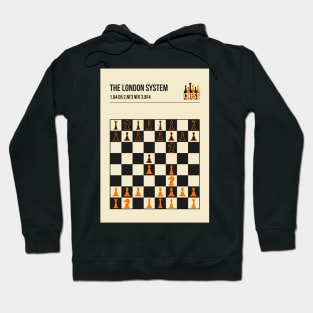 The London System Vintage Chess Opening Art Hoodie